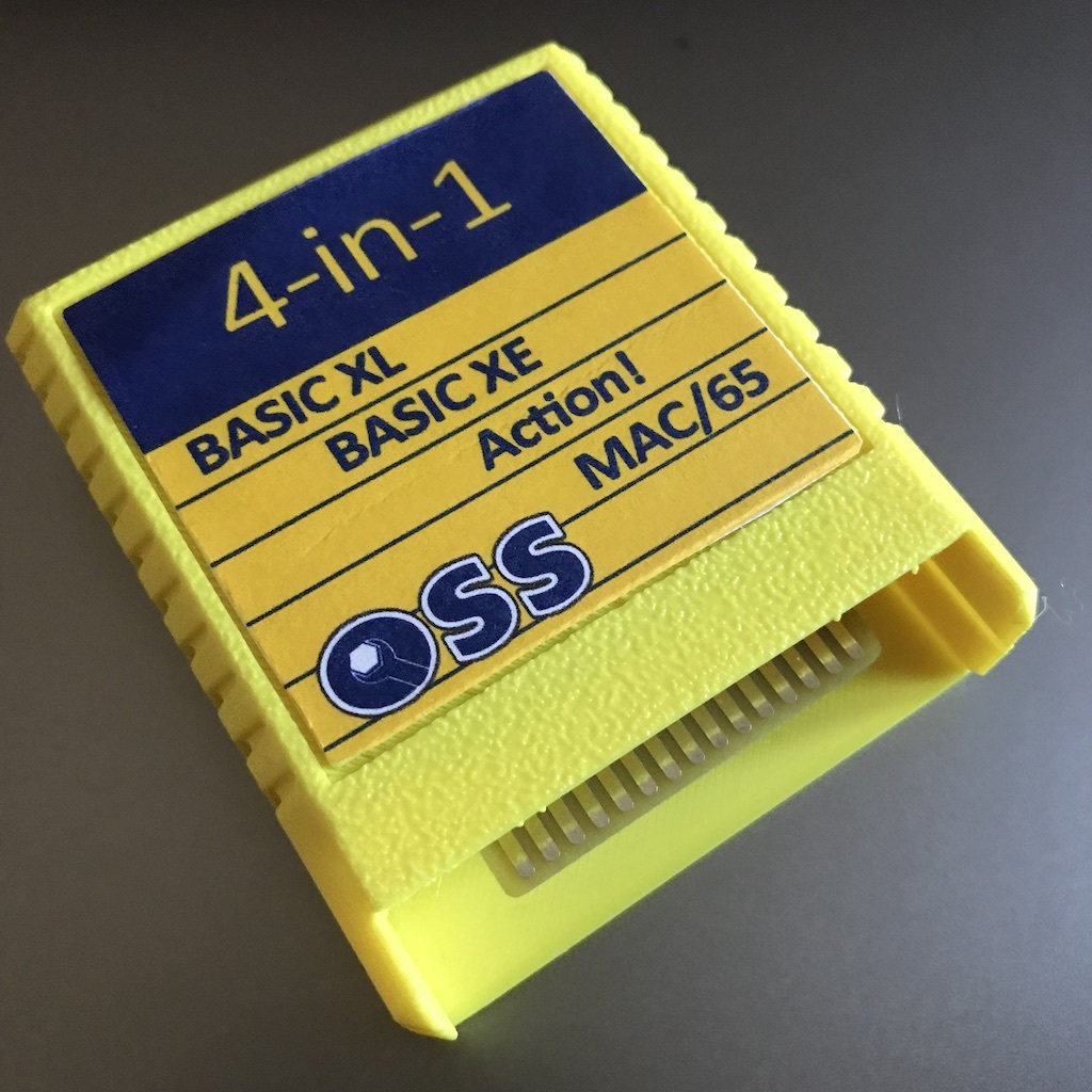 Atari 8-bit OSS 4-in-1 Cartridge Case