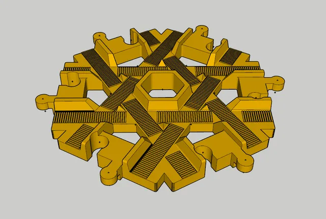 LEGO Duplo Train track: crossing (3x 60°)