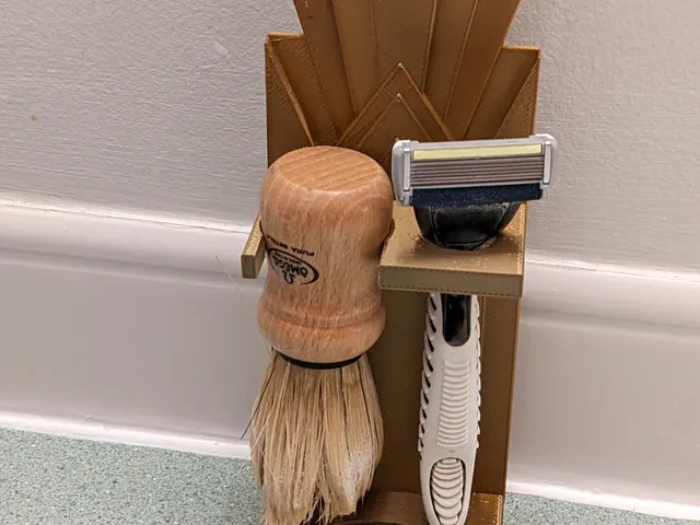 Shaving Brush and Razor Stand