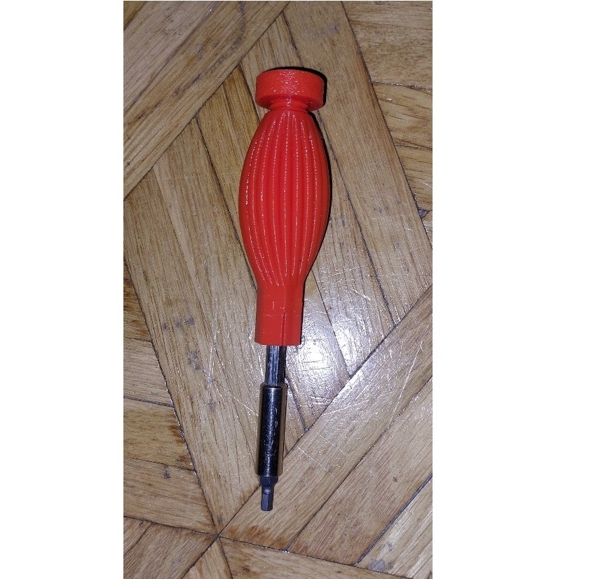 Hexbit screwdriver with storage box