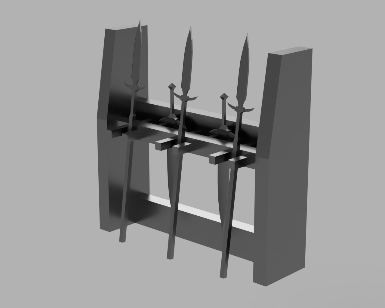 Everquest Weapon Rack Model by BenBreaksThings Download free STL
