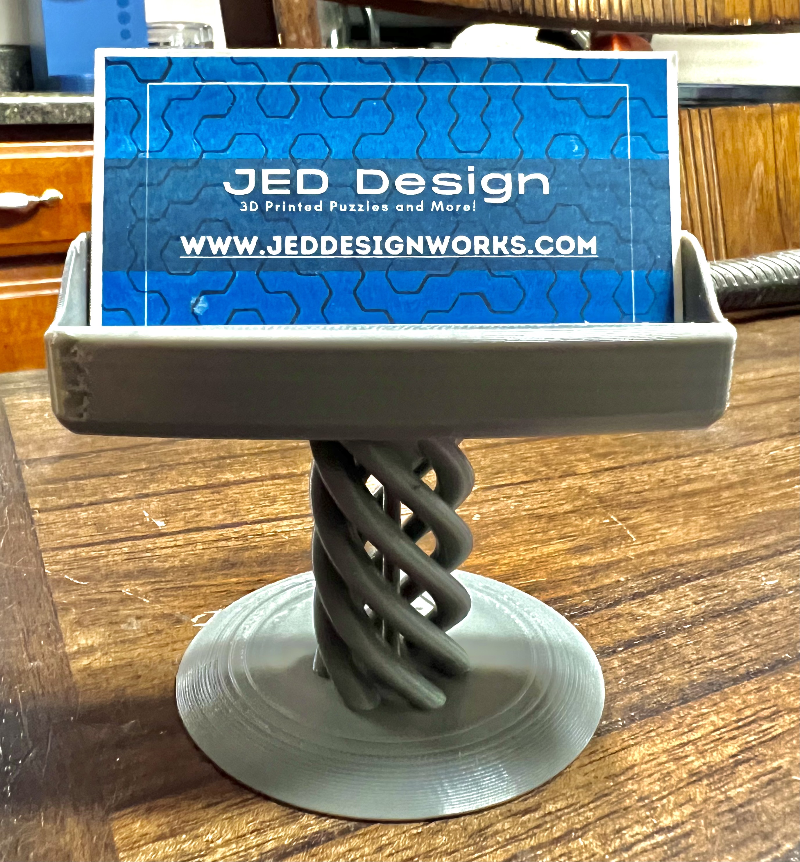 Helix Business Card Holder by JED Design Download free STL model