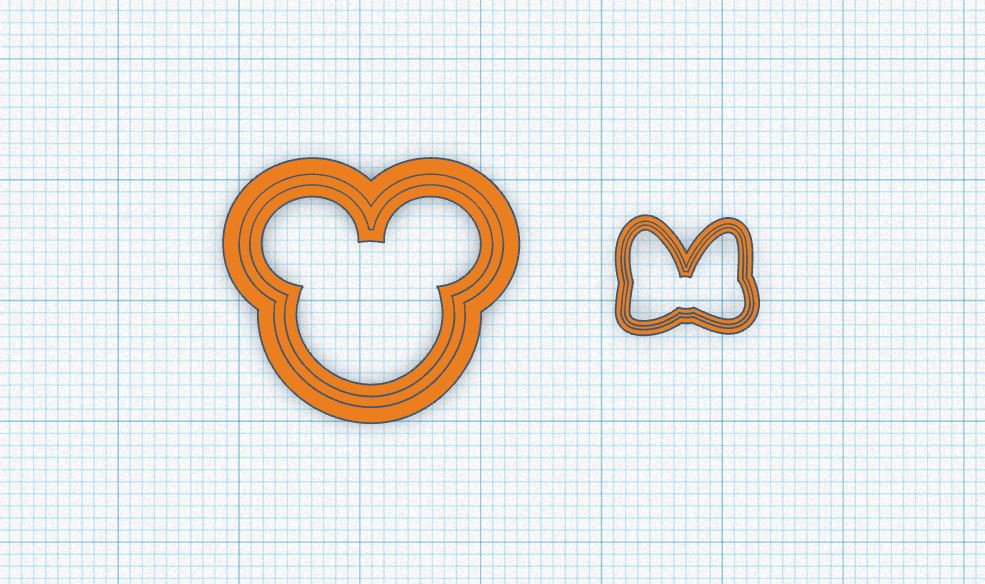 Mickey/Minnie Clay Cutter