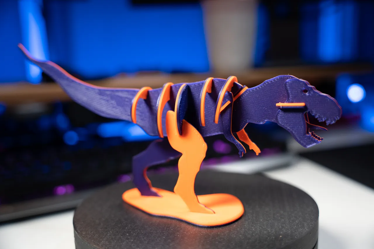 T-Rex Slide-Together Toy Dinosaur by Buschi, Download free STL model