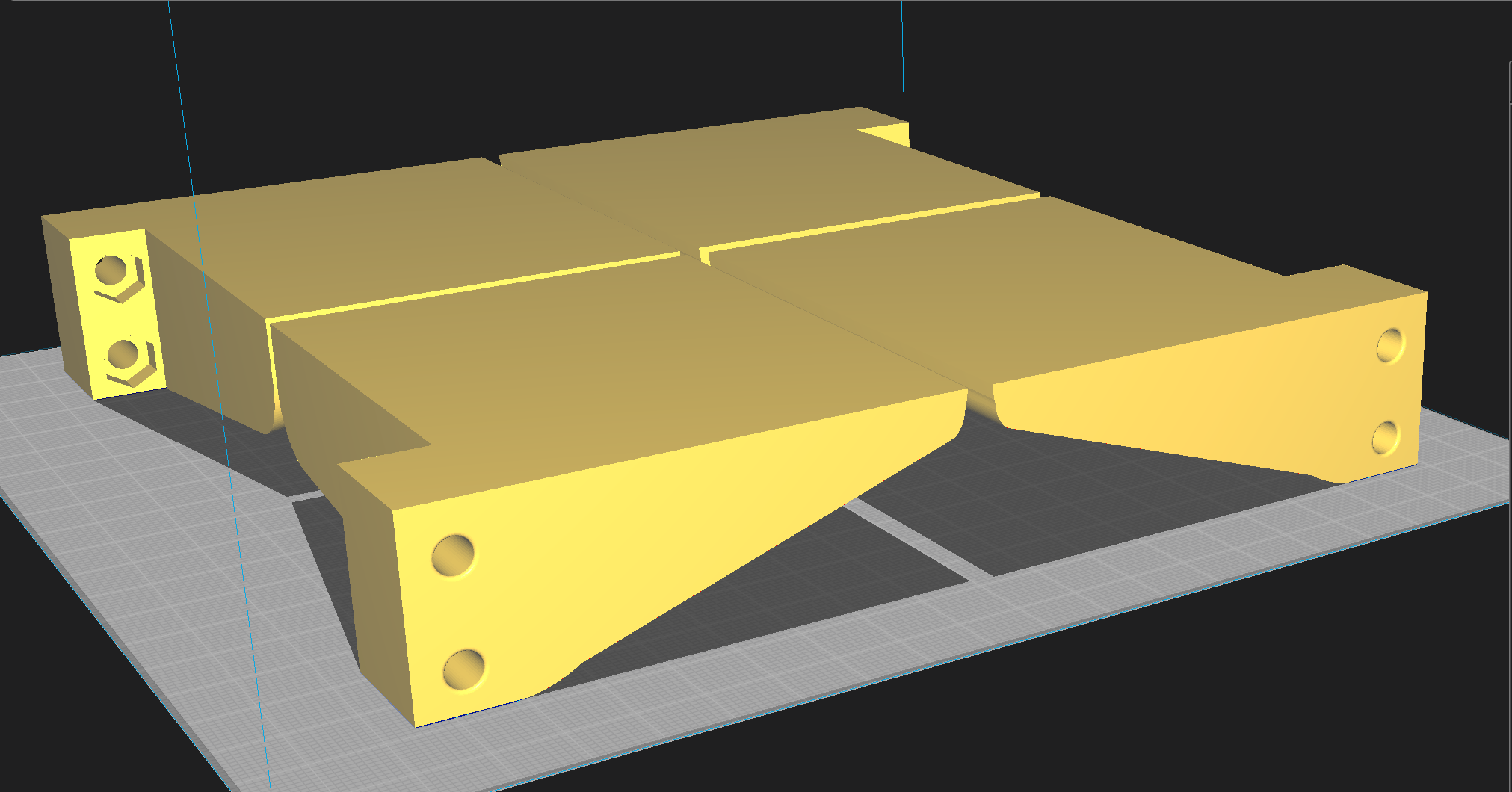 1U Heavy Server Rack Shelf/Support Bracket Set
