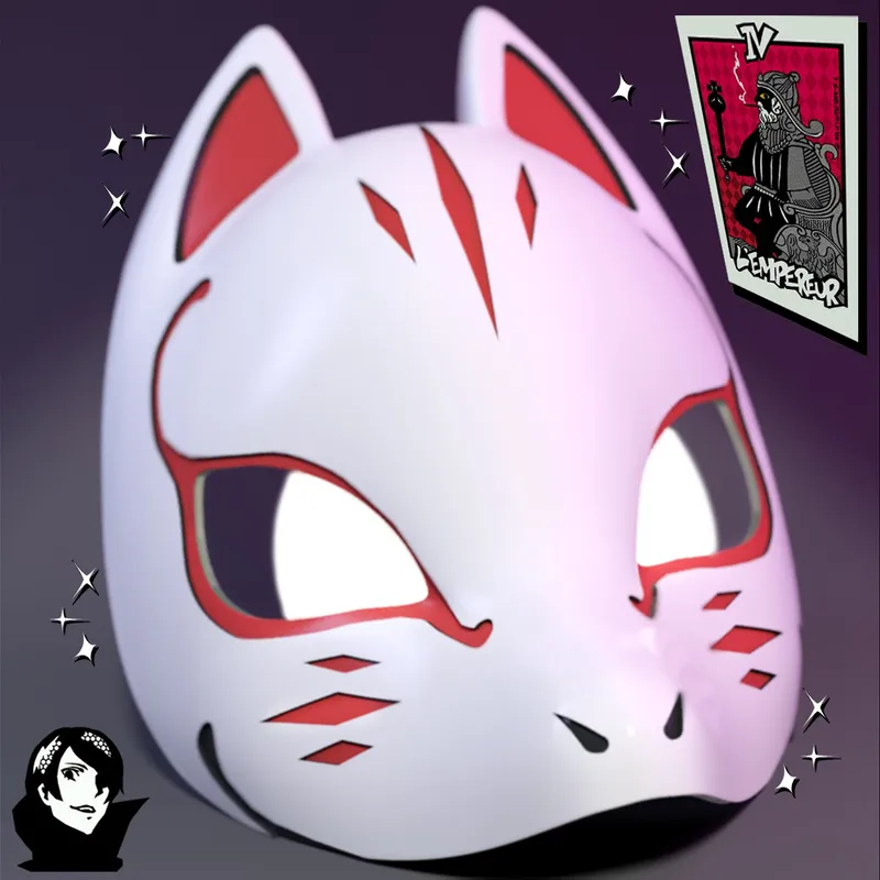 Yusuke Kitagawa Kitsune Mask (Fox Persona 5 Royale) by Onoefish | Download STL model | Printables.com