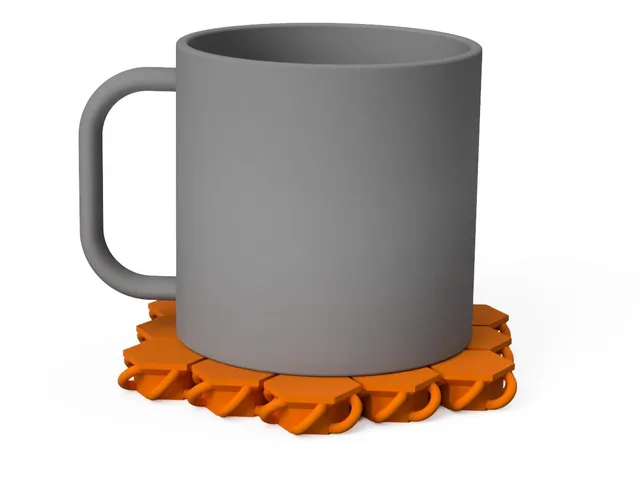 Hexagon Chainmail Coaster