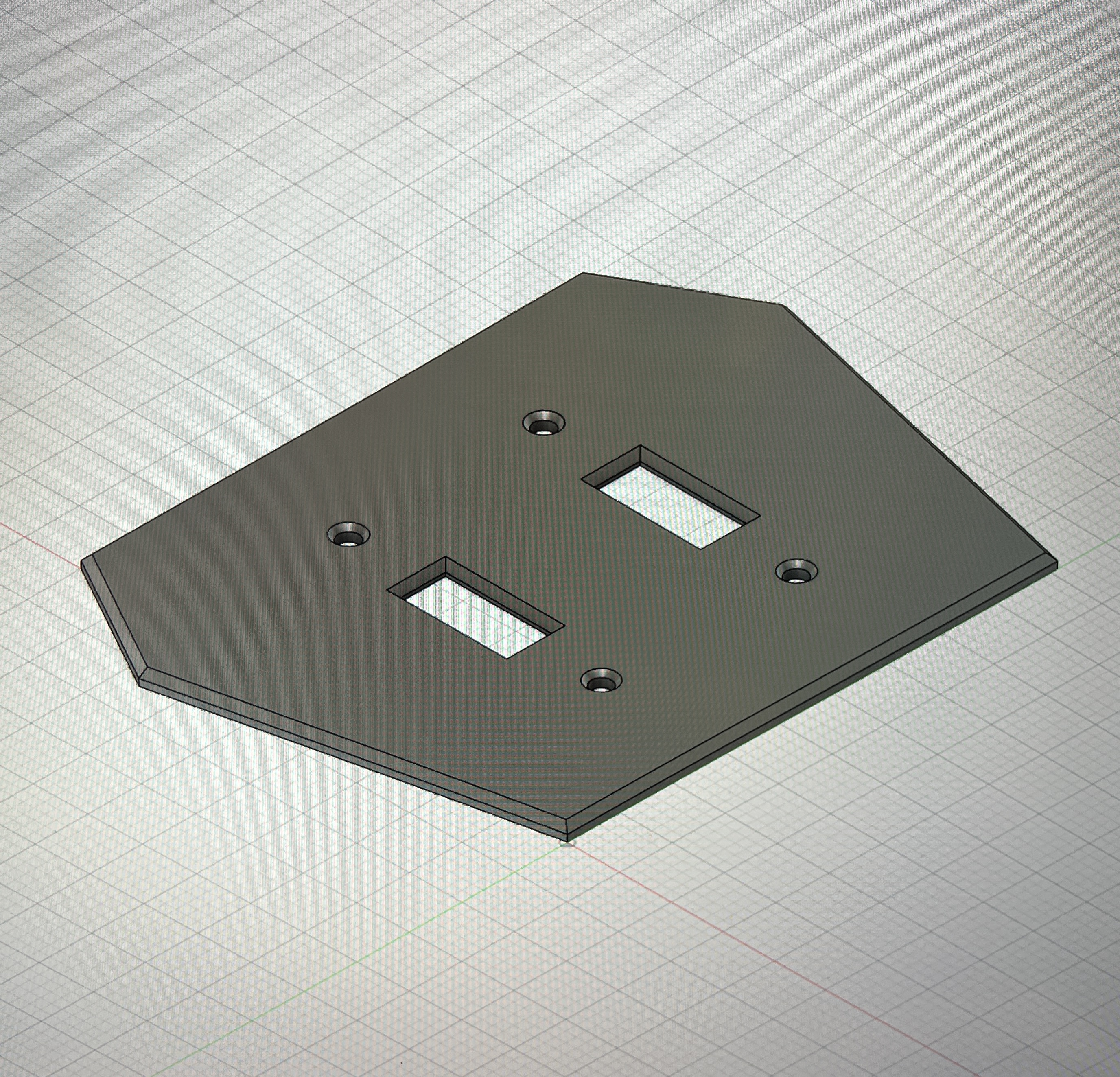 Miniatura 6 do modelo 3D Coffin Switch Plates - Toggle and Outlet