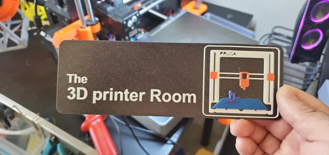 The Office 3d Printer Room Sign