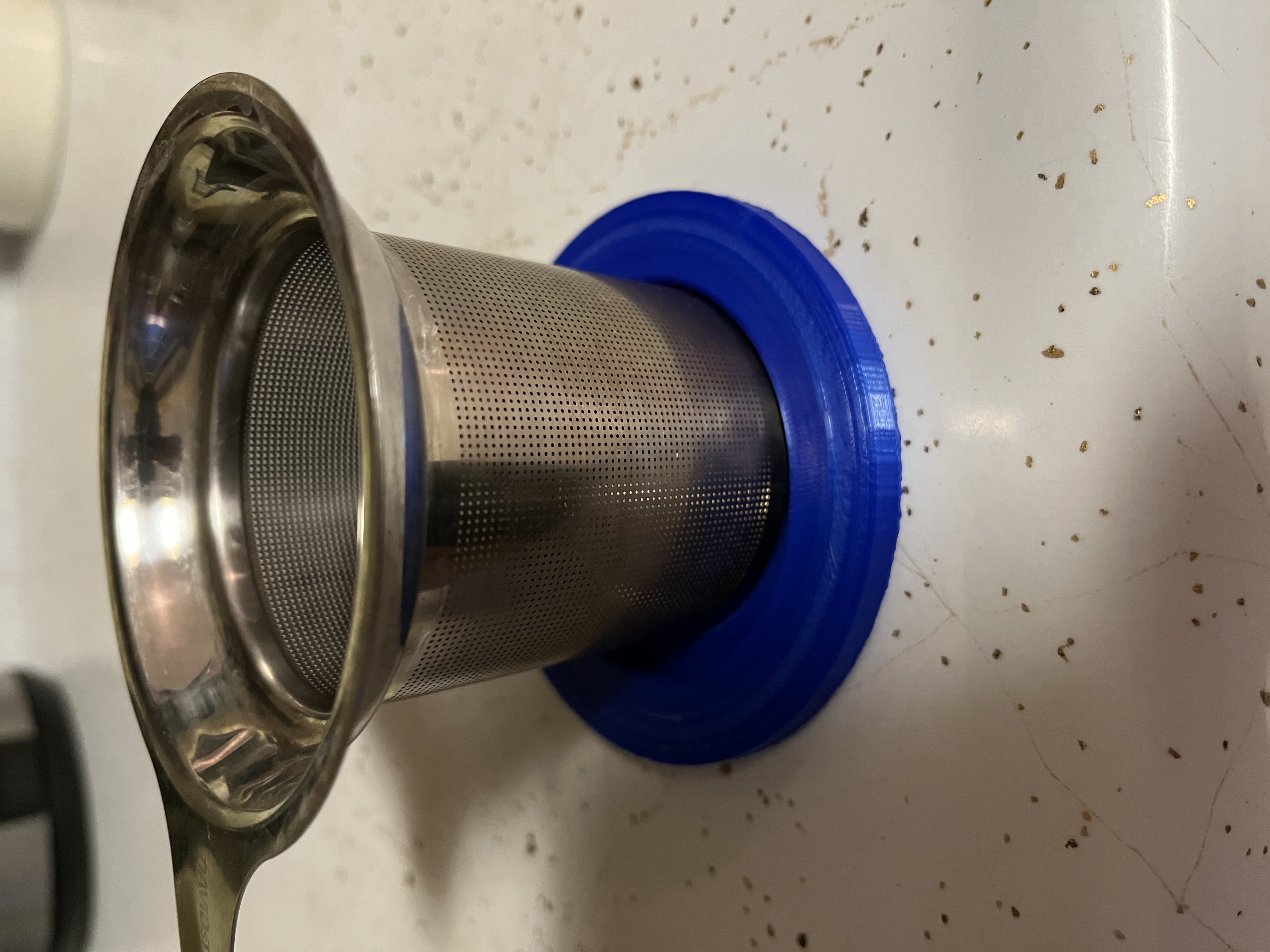 David's Tea strainer coaster/drip tray