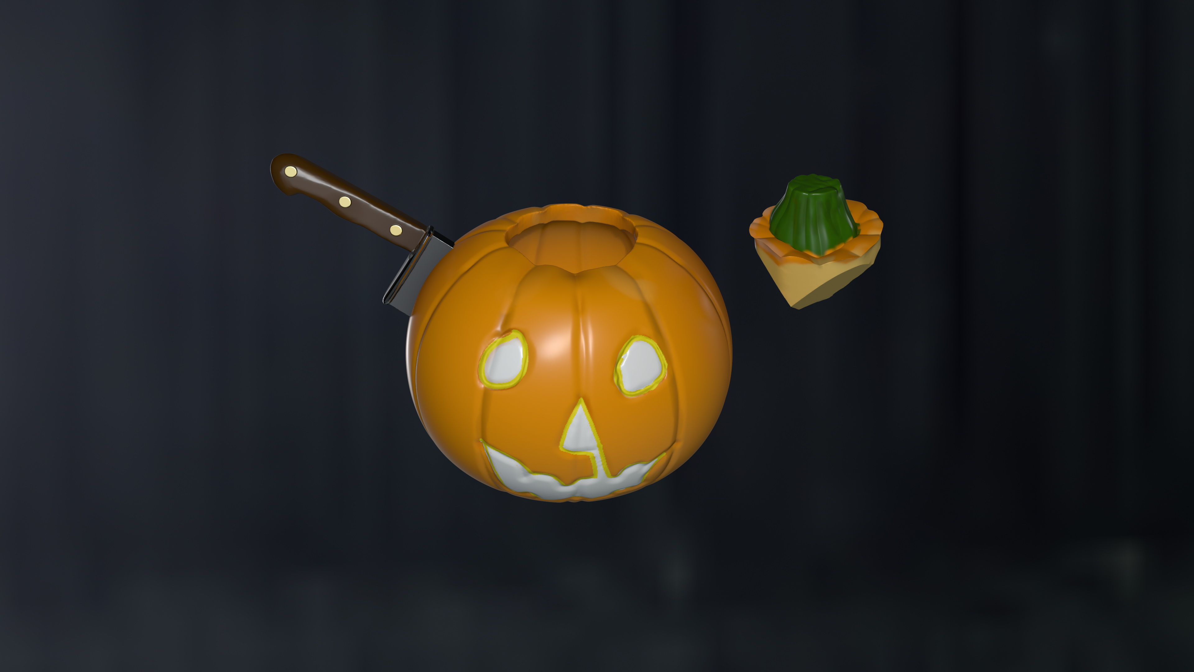 Halloween 1978 Micheal Myers Pumpkin Pencil Holder With Removable Lid