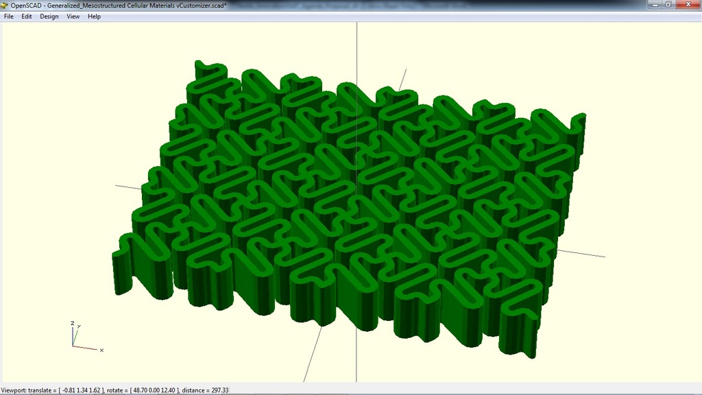 Mesostructured Cellular Materials Generator: Customizable version of AndreasBastian's prototypes — thumbnail 4