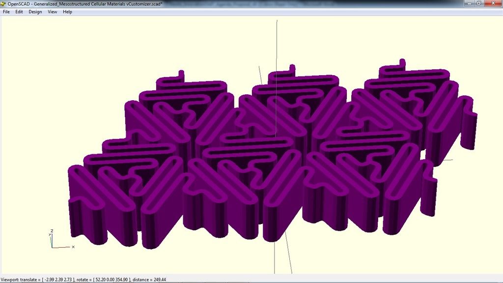 Mesostructured Cellular Materials Generator: Customizable version of AndreasBastian's prototypes — thumbnail 5