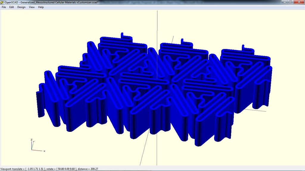 Mesostructured Cellular Materials Generator: Customizable version of AndreasBastian's prototypes — thumbnail 6