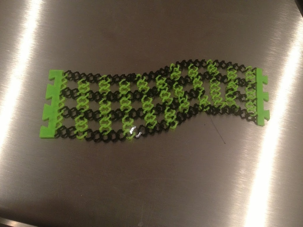 Miniatura 11 do modelo 3D Customizable Chainlink Bracelet