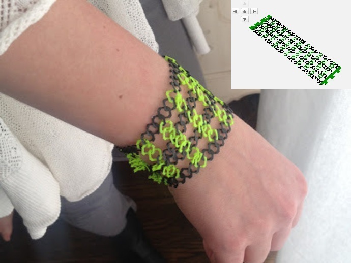 Miniatura 16 do modelo 3D Customizable Chainlink Bracelet