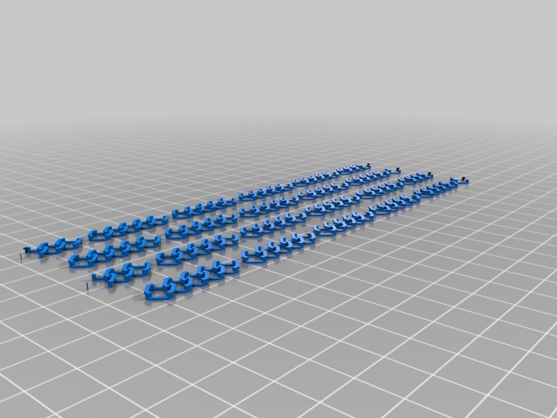 Miniatura 20 do modelo 3D Customizable Chainlink Bracelet