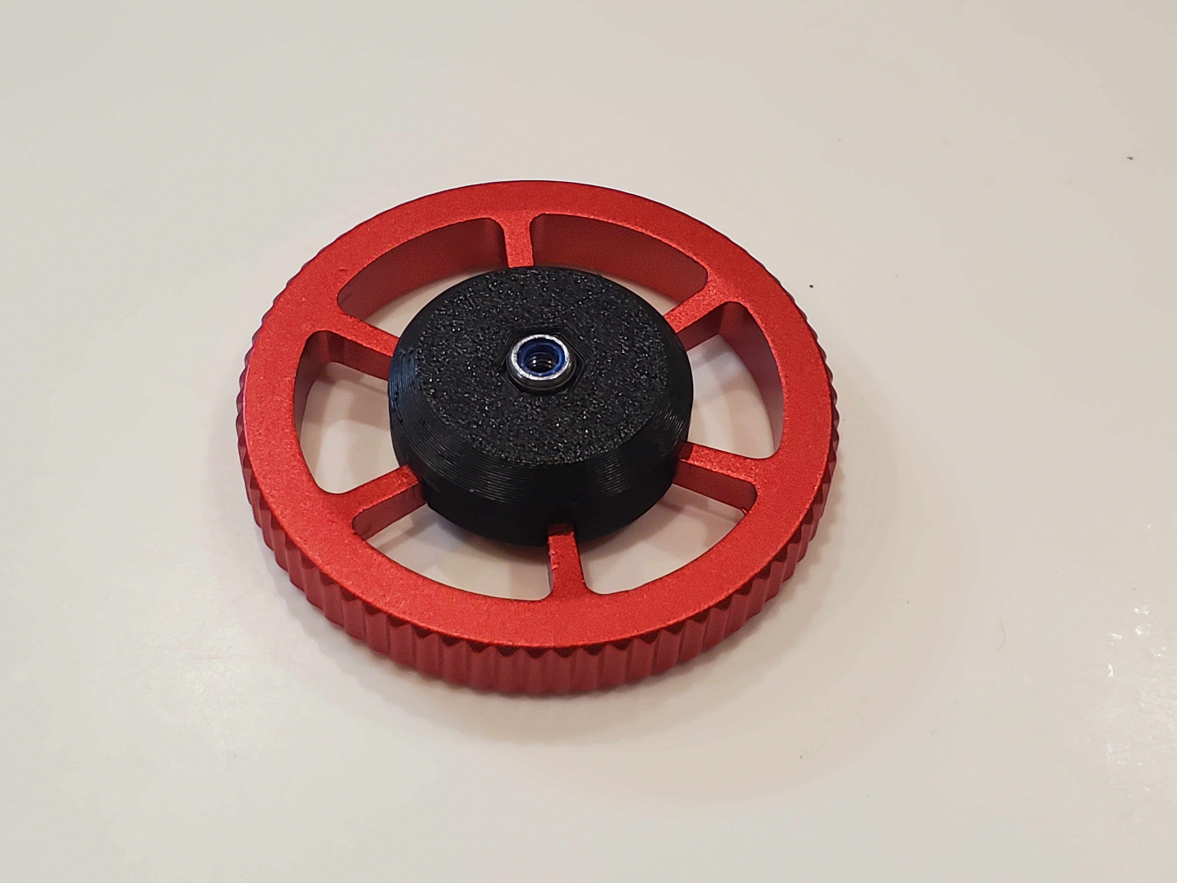 Miniatura 3 do modelo 3D Bed Leveling Knob Lock Nut Adapter (Parametric)