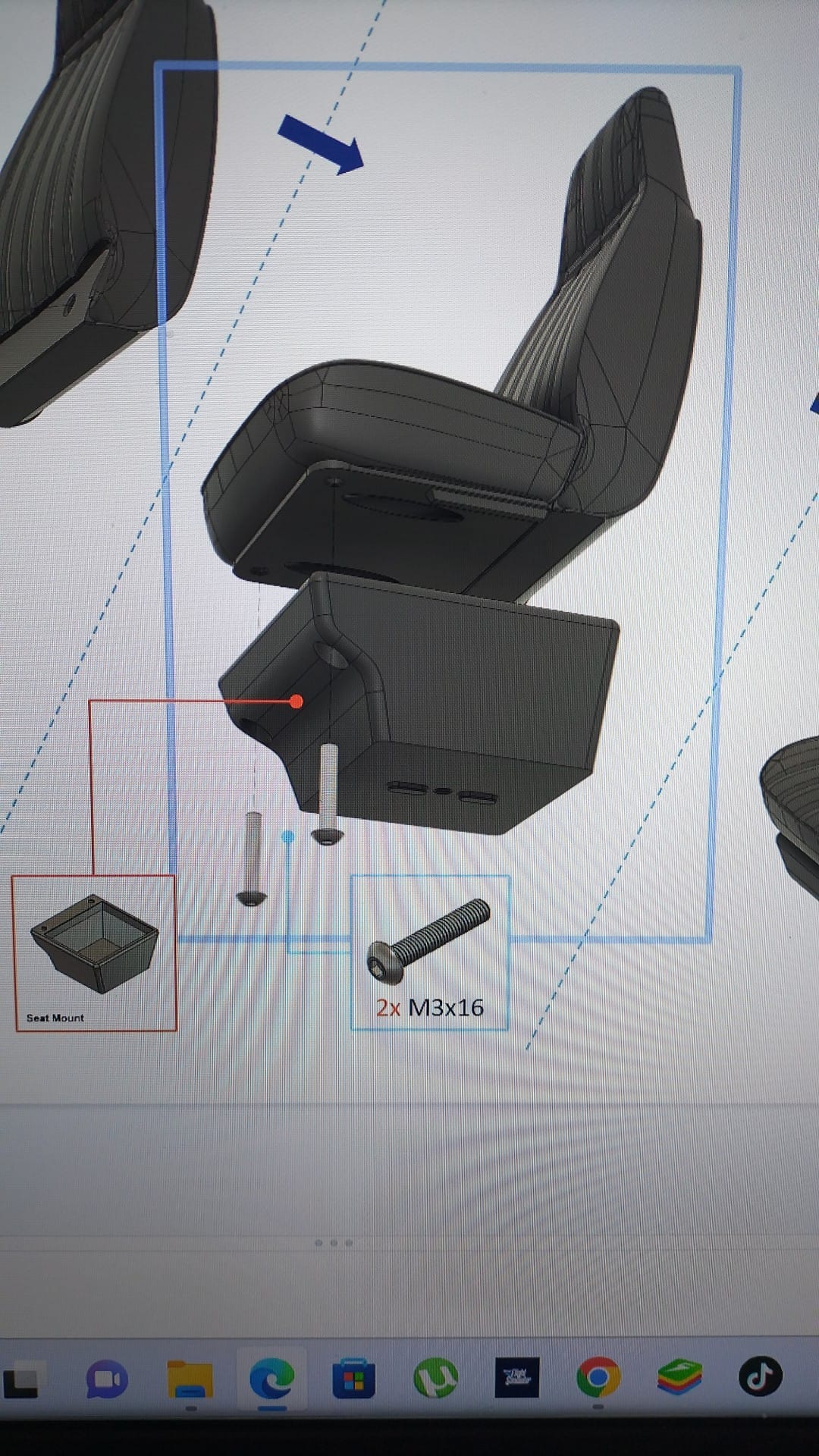 MAX TEAM 3DSets storage compartment under the seat by NOSTRADAMU S