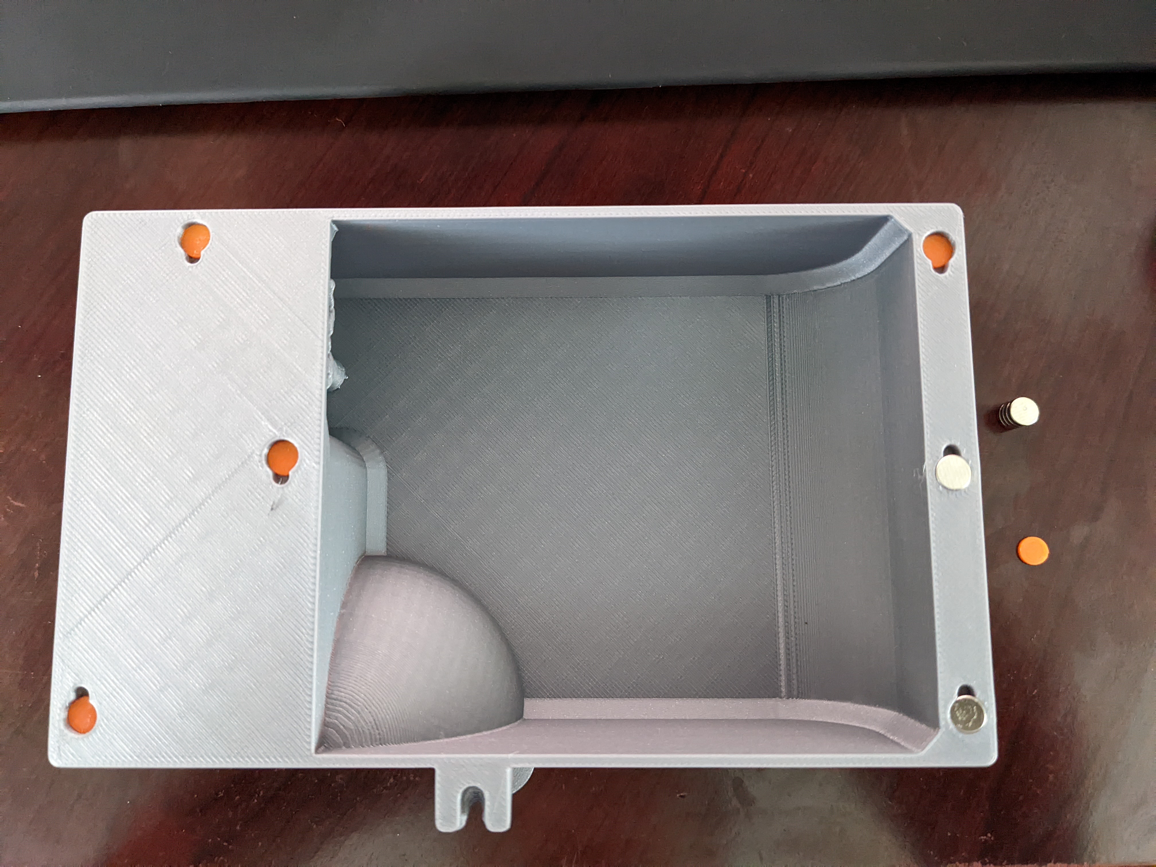 Gridfinity Magnet Adapter for Yet another Bambu X1 exhaust fan muffler