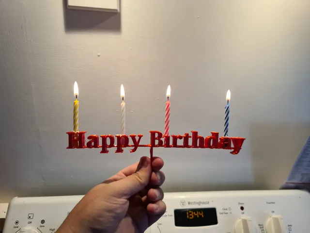 Happy Birthday Cake Topper