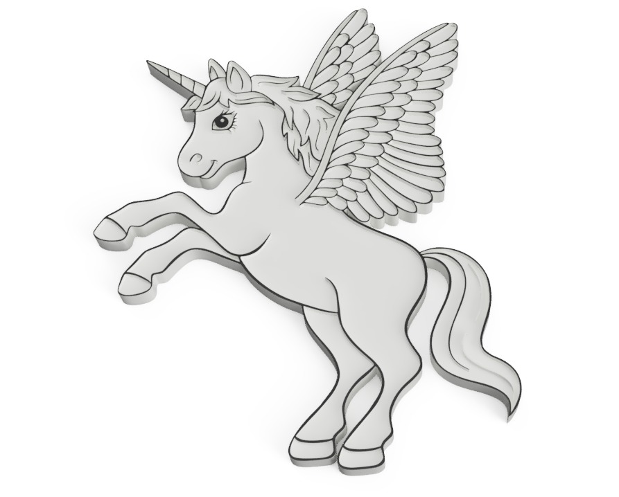 unicorn fridge magnet - customizeable
