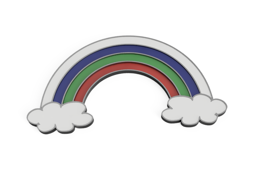 Unicorn Rainbow fridge magnet - customizeable
