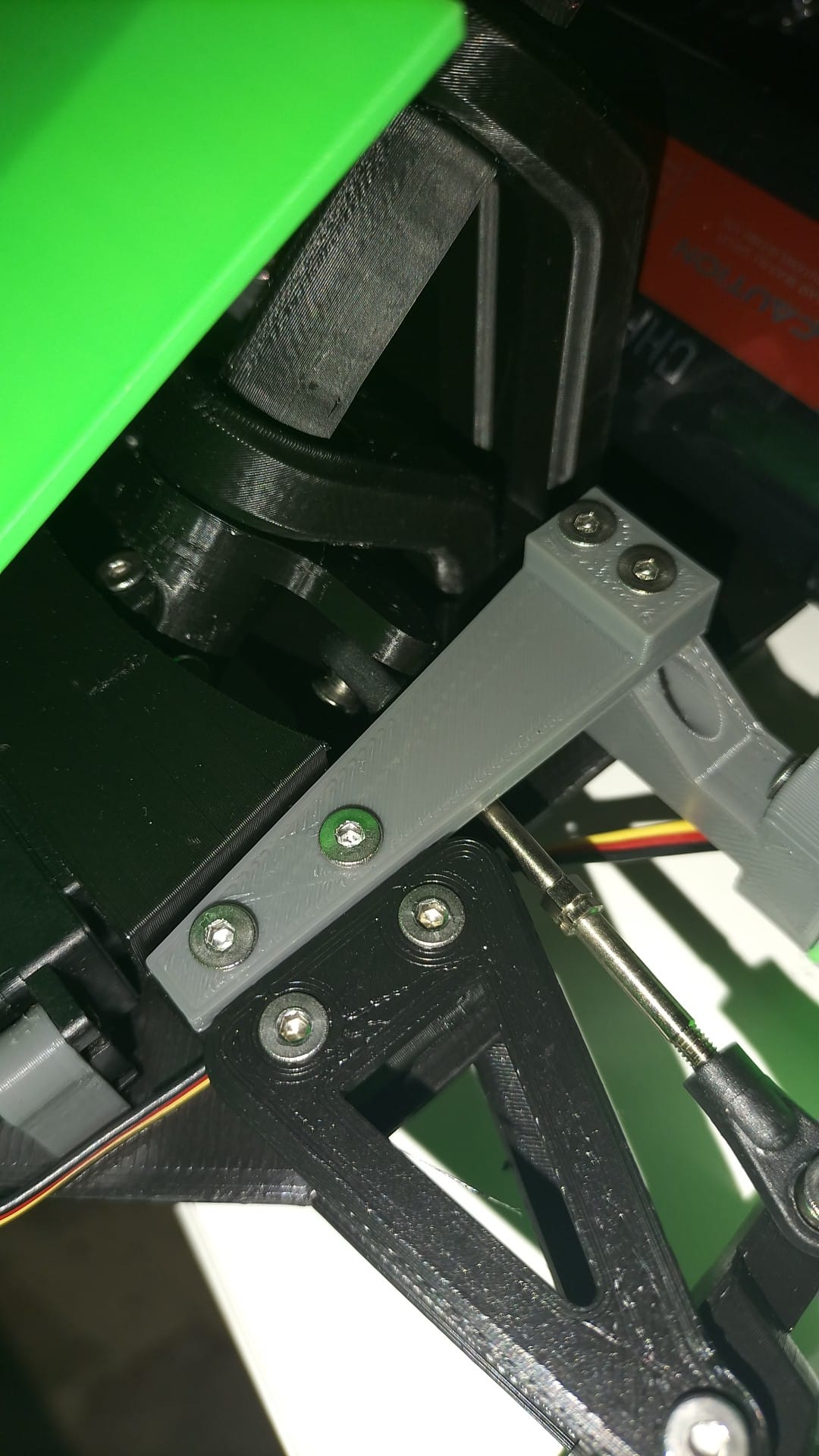 OpenRC GoKart Coupling Steering Remix Riprogettazione della base del collegamento dello sterzo. +10 mm 3D model thumbnail