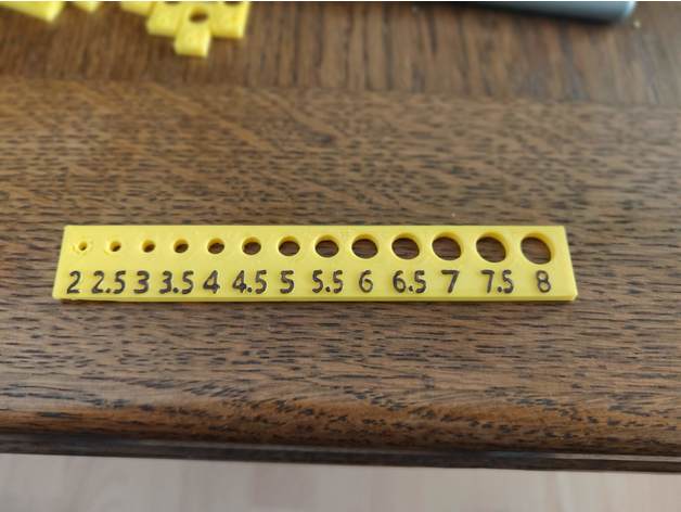 Metric Screw Sizer (M2 - M8)