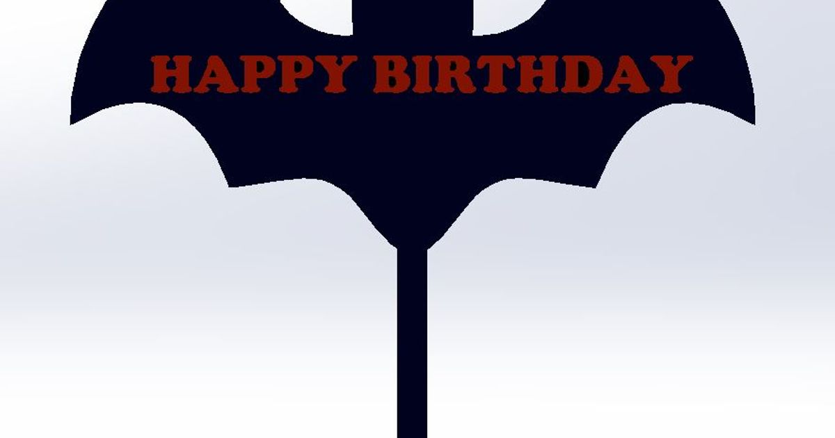 HAPPY BAT DAY by Cotentin 3d Download free STL model