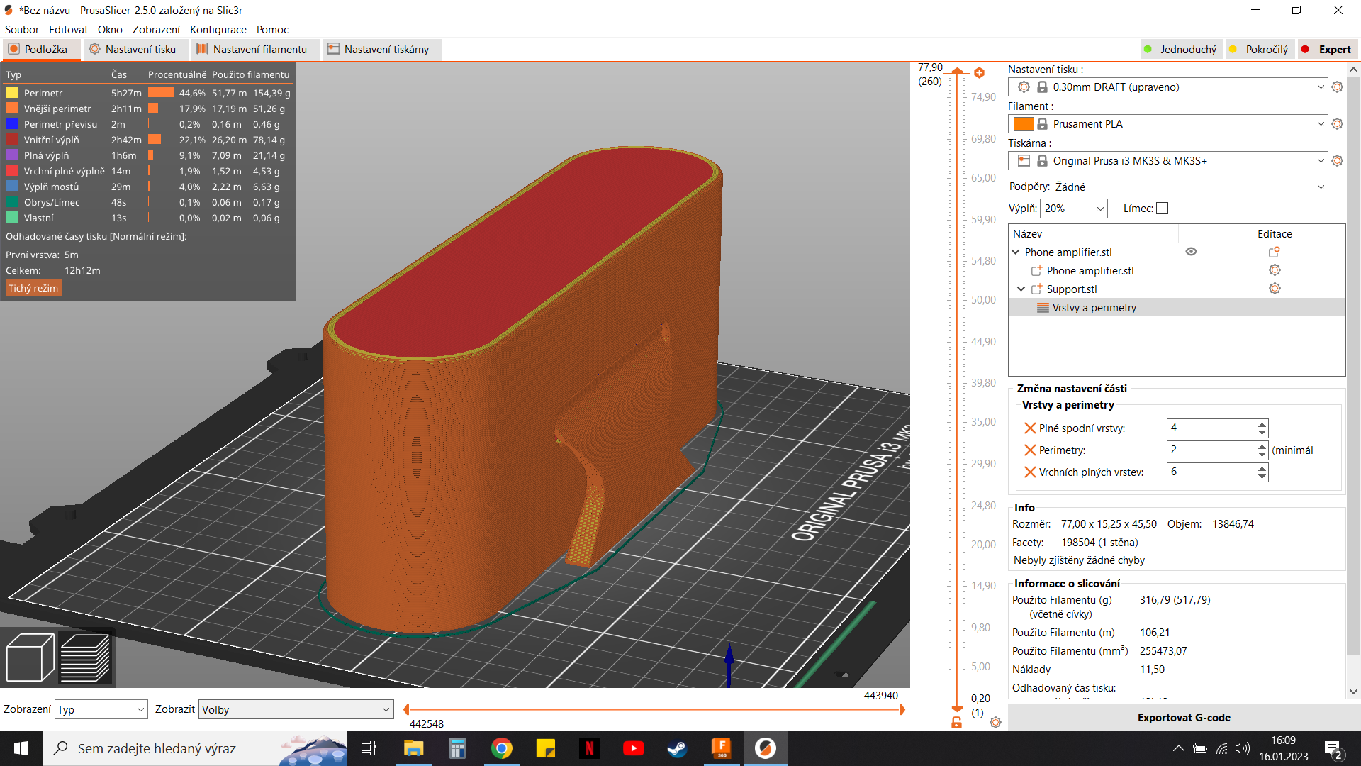 Miniatura 6 do modelo 3D Speaker stand / Passive amplifier