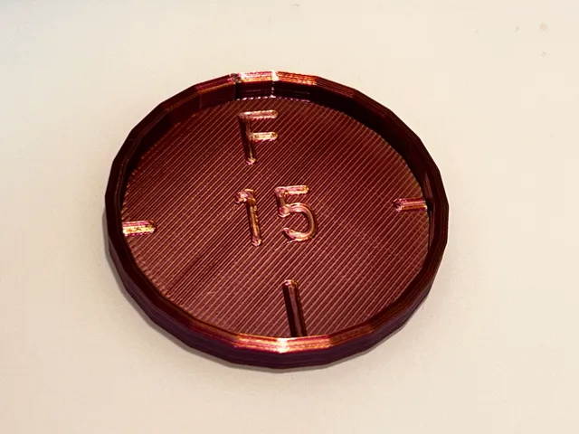 Multi-Colour Filament Orientation Coin