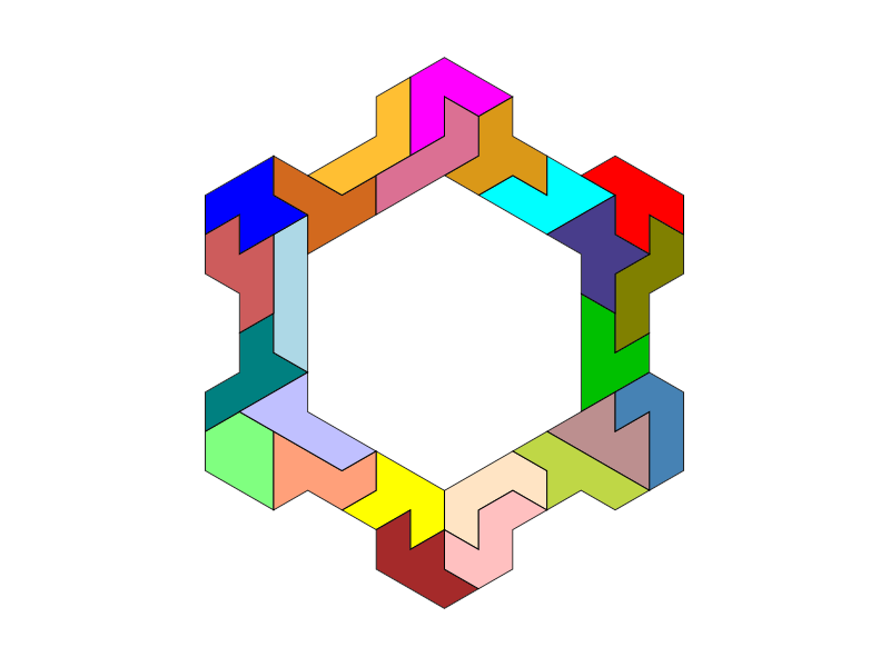 Miniatura 6 do modelo 3D Heptiamond Puzzle