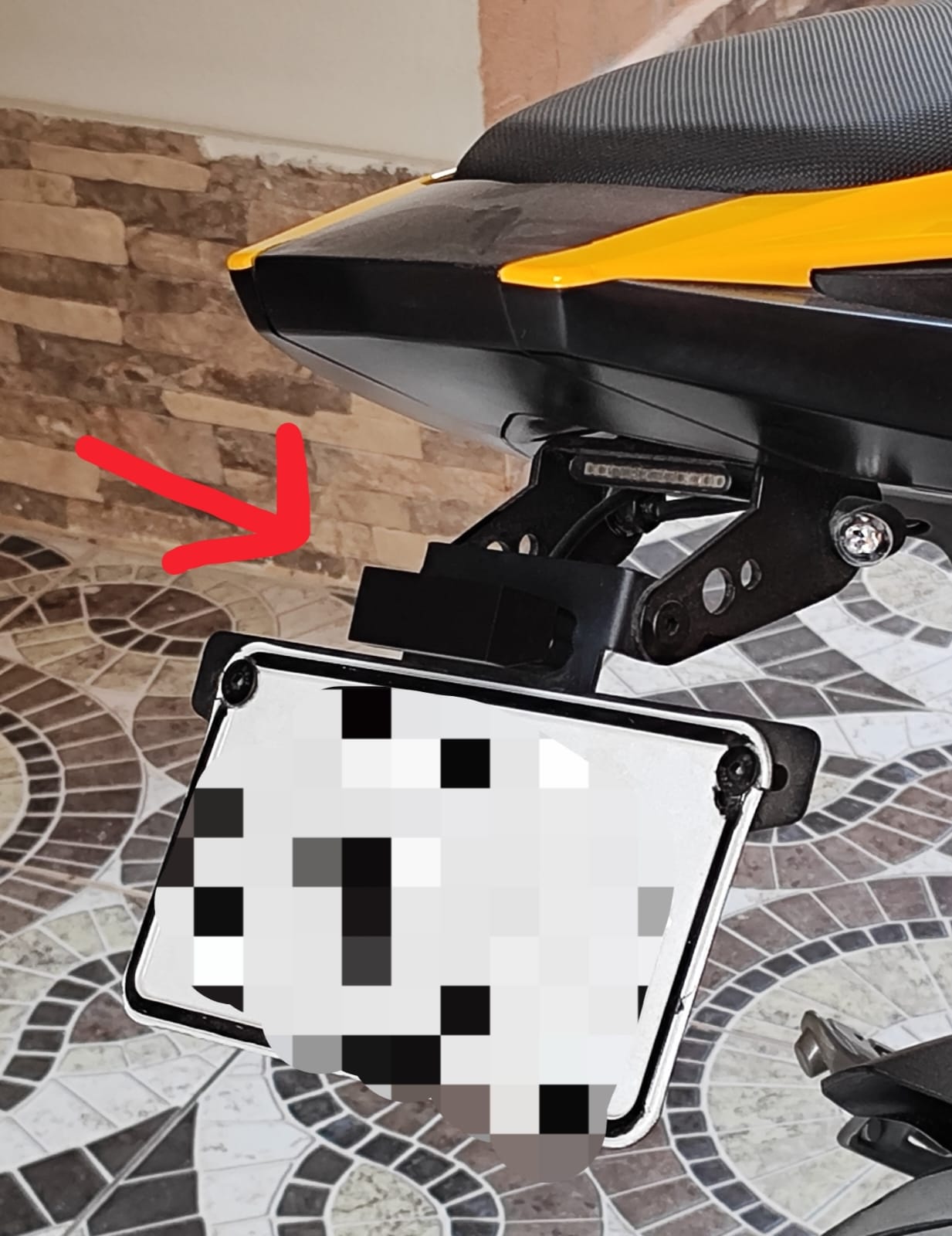 motorcycle license plate light cover