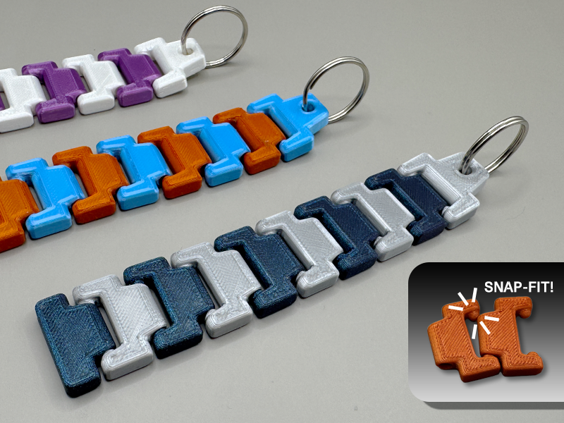Ultimate Snap-Fit Articulated Flexi Keychain