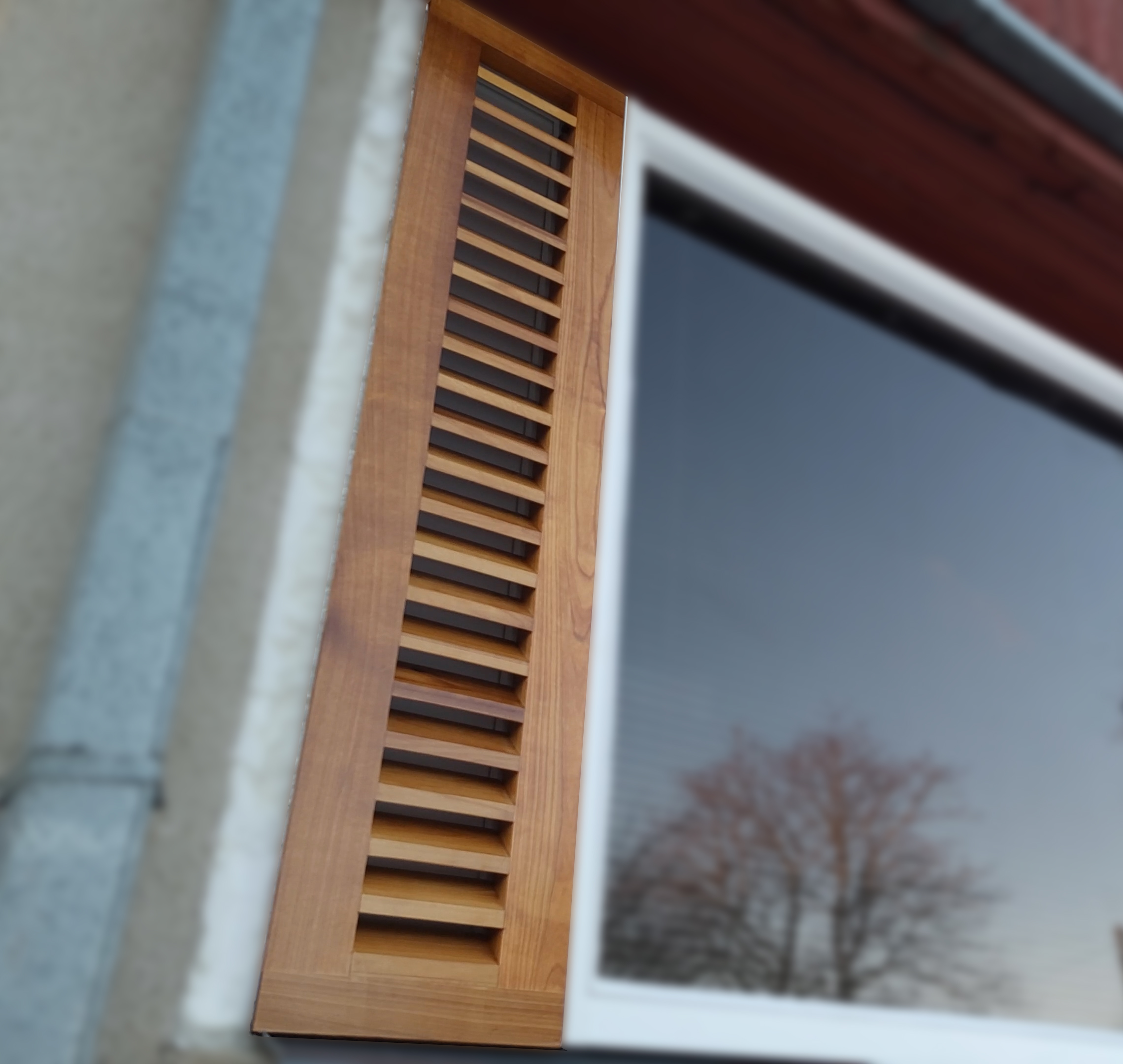 Louver router template