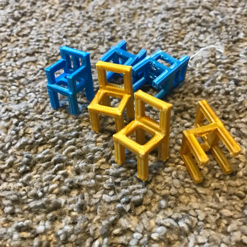 Chair stacking game - No supports by Thomas H 3D