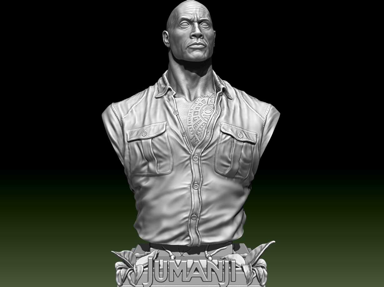 Dr. Bravestone  Bust - Dwayne Johnson