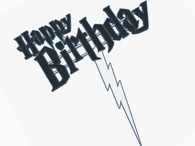 Harry Potter font Pie Cake Topper Birthday