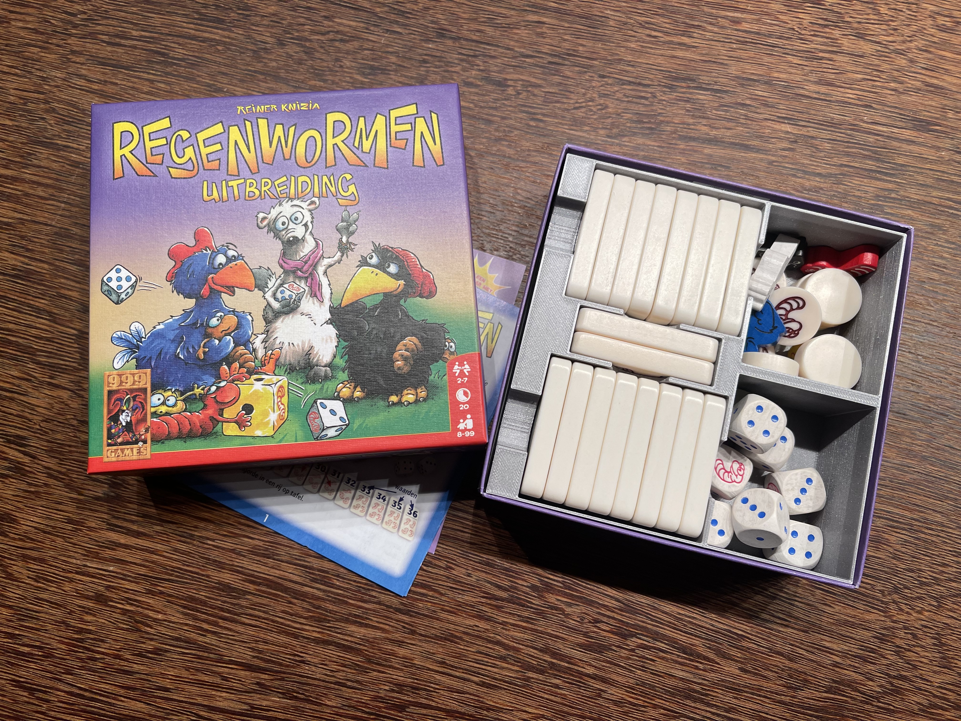 Regenwormen + expansion insert and organizer