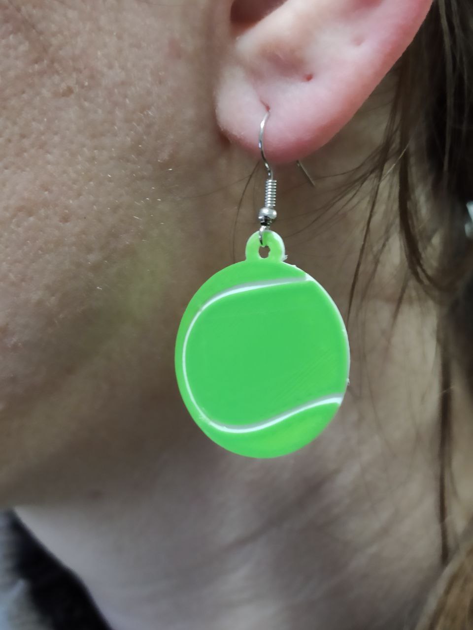 Tennis ball earrings by Array Download free STL model