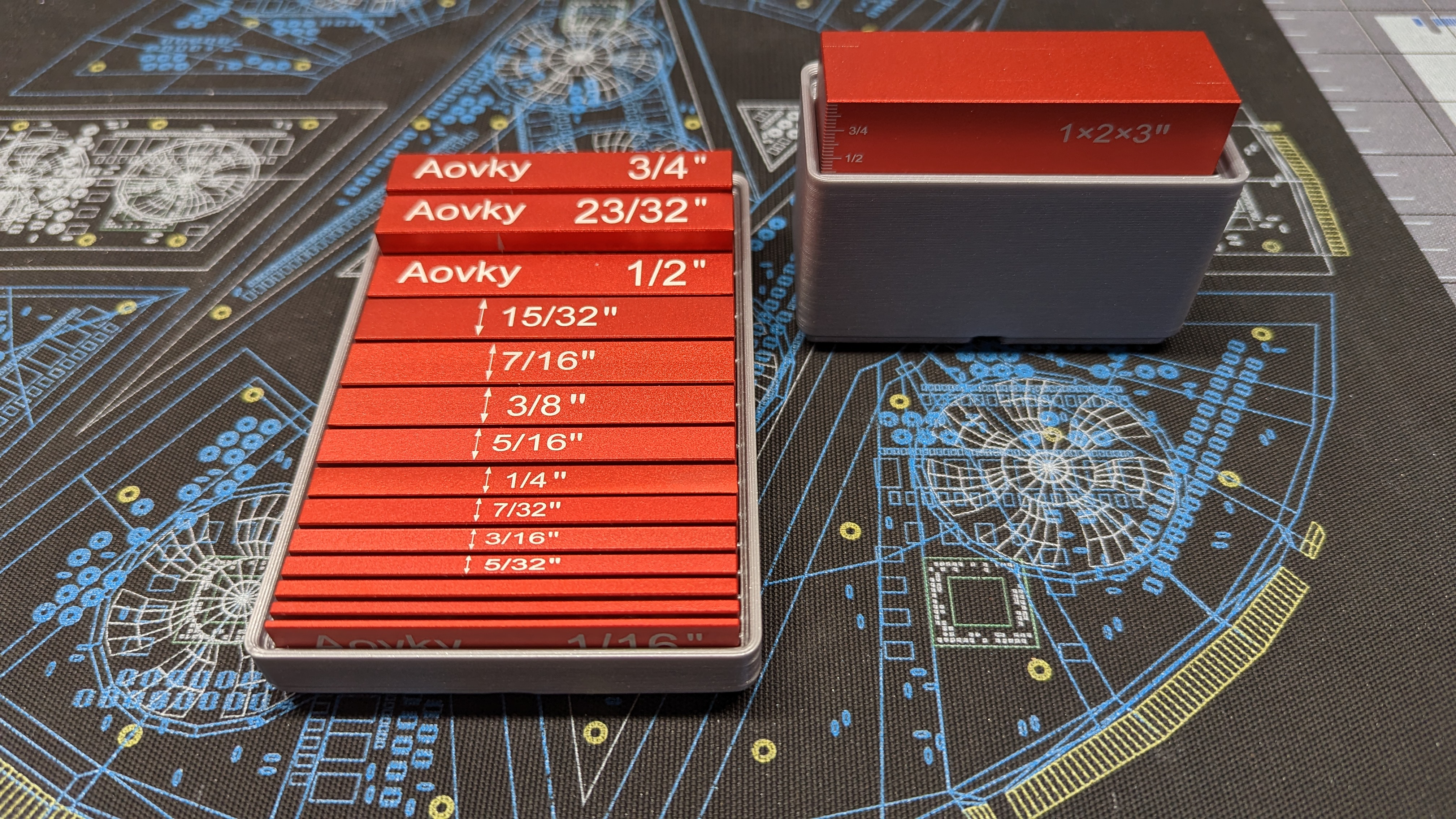 Gridfinity Setup Block Holder 3D model thumbnail