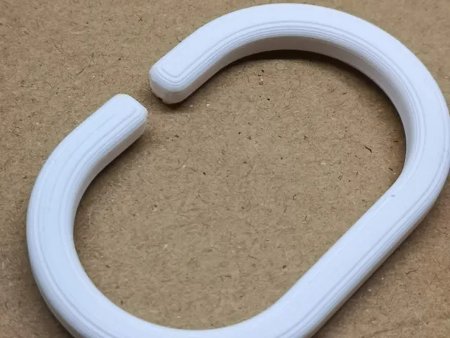Shower Curtain hook, 52x32mm and actually printable