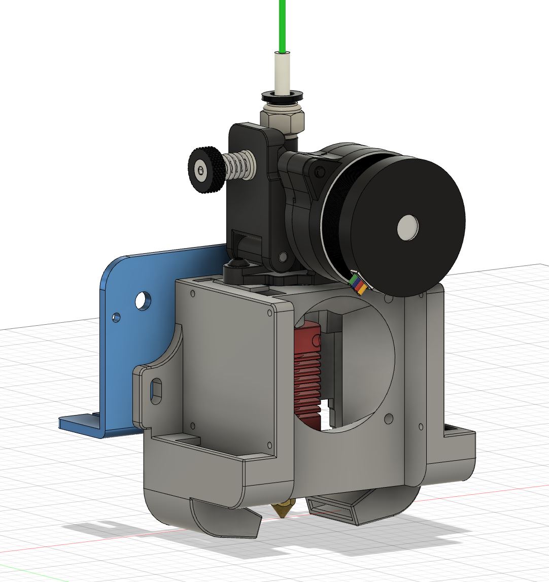 Mini Satsana Dual Fan 4010 for Ender 3v2 with Orbiter v1.5