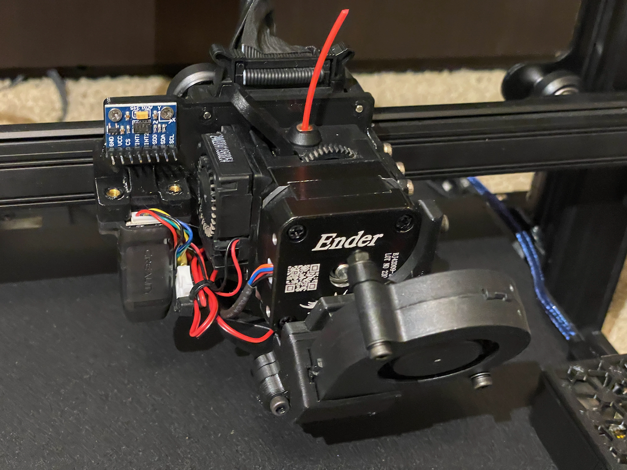 Ender 3 S1 Offset Mount for Klipper 3D model thumbnail