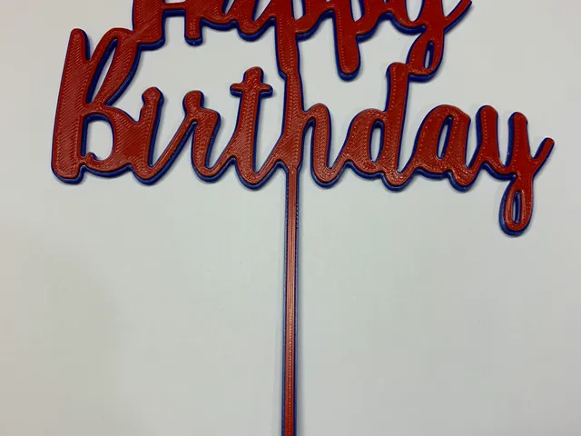 Happy Birthday Cake Topper