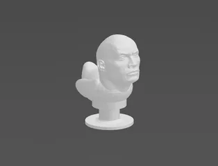 STL file Dwayne The Rock Johnson as a croc 🪨・3D printer model to  download・Cults