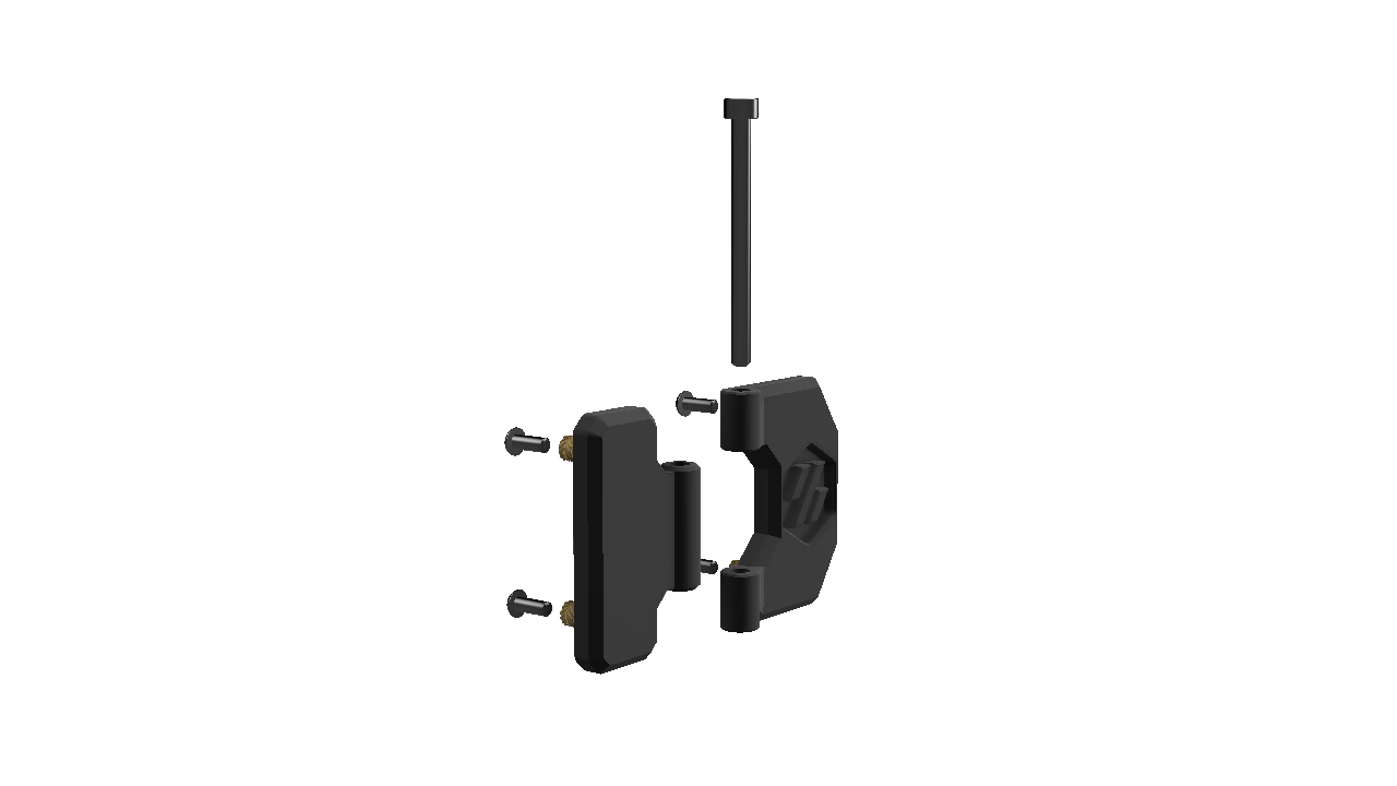 Screwable Voron style door hinge for Switchwire