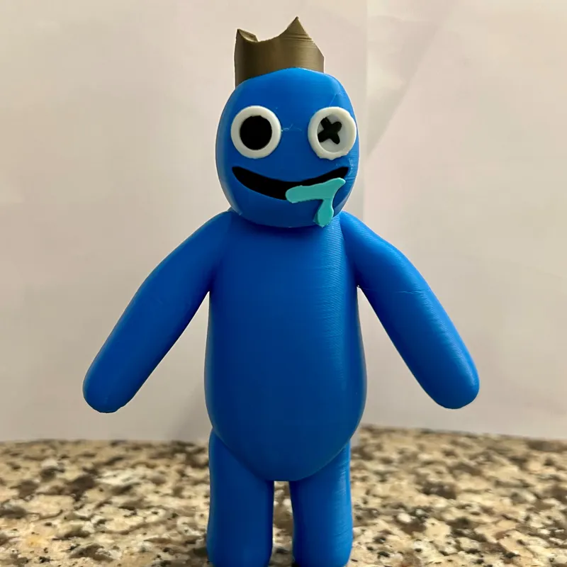 BLUE RAINBOW FRIENDS 3D Print Model in Child 3DExport