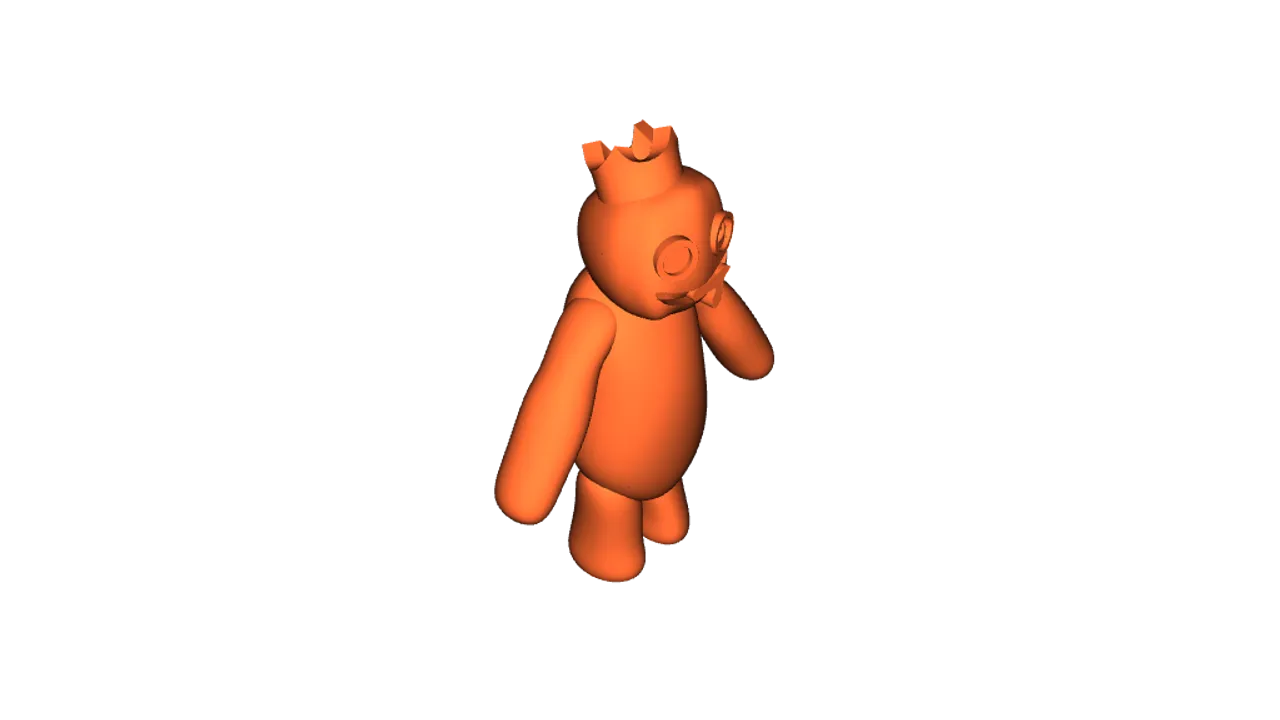 STL file RED FROM RAINBOW FRIENDS ROBLOX GAME 🌈・Model to